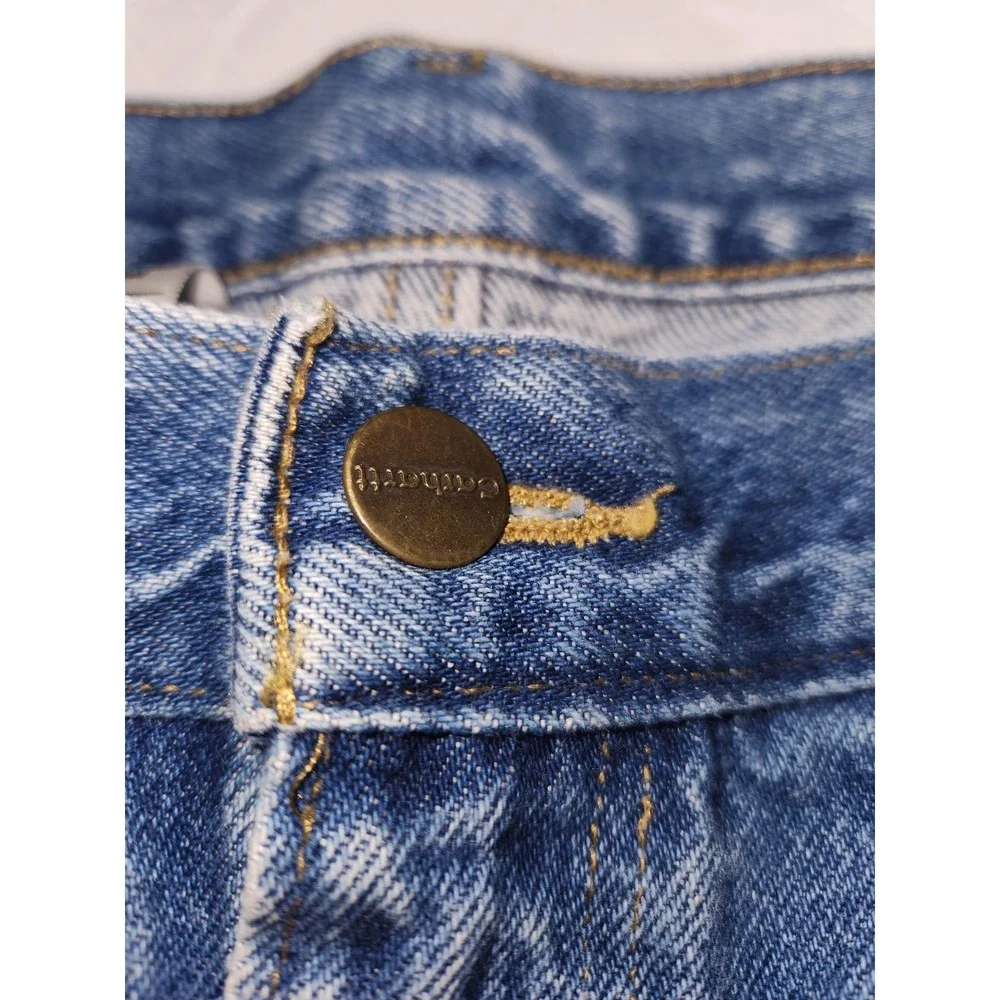 Carhartt B160 DST Jeans Mens 40x32 Blue Relaxed Fit Straight Leg Denim Pants